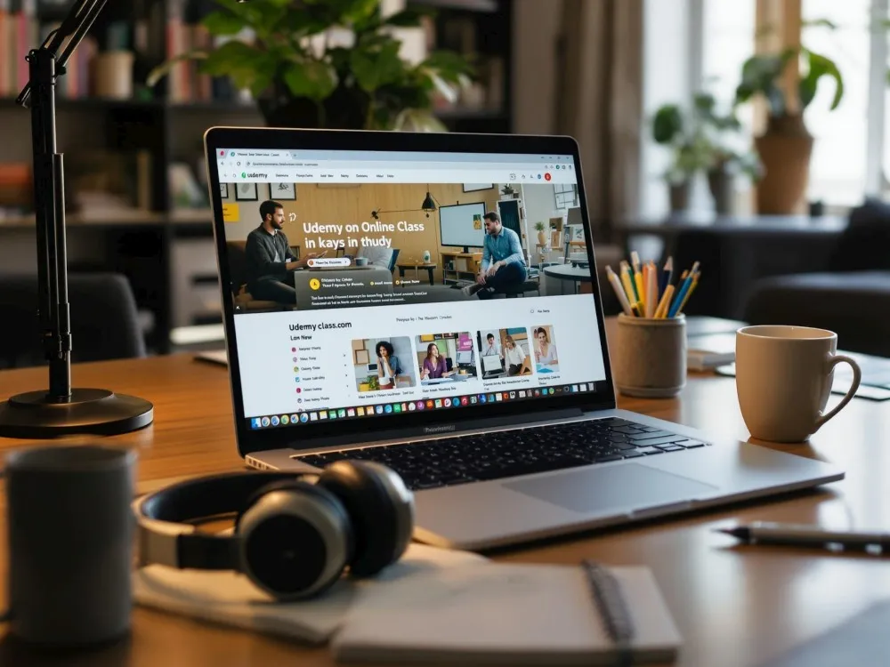 Cozy workspace setup 1000